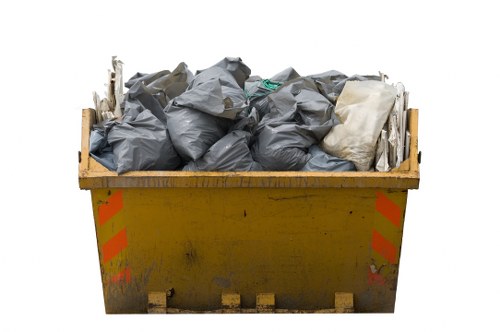Commercial skip being delivered to a business site in Manor Park